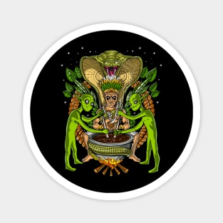 Ayahuasca Shaman Aliens Magnet